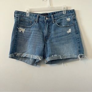 Lucky Brand Boyfriend Denim Jean Cut Off Shorts 10/30